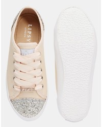 Lipsy Anna Nude Embellished Sneaker Sneakers