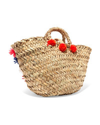 Sicily Bag Gigi Embellished Woven Straw Tote