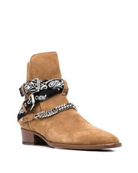 Amiri Buckle Fastening Leather Boots
