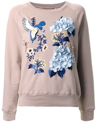 Muveil Embellished Embroidered Sweatshirt