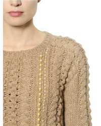 Ermanno Scervino Embellished Alpaca Wool Sweater
