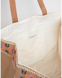 Seafolly Embroidered Folk Jute Bag