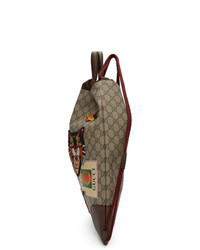 Gucci Beige Gg Supreme Zaino Backpack
