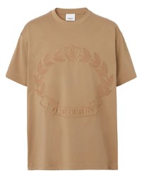 Burberry Embroidered Logo T Shirt