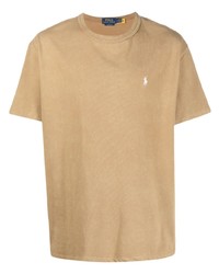 Polo Ralph Lauren Logo Embroidered Cotton T Shirt