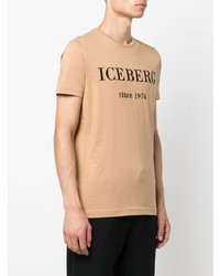 Iceberg Logo Embroidered Short Sleeve T Shirt