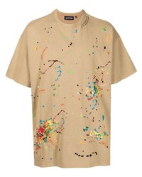 Mostly Heard Rarely Seen Paint Embroidered Cotton T Shirt