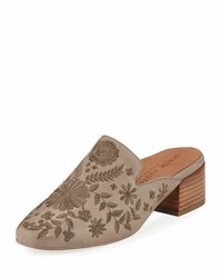Gentle Souls Eida 2 Embroidered Leather Mule