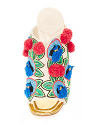 Tory Burch Ellis Embroidered Mules