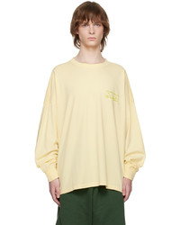 Tan Embroidered Long Sleeve T-Shirt
