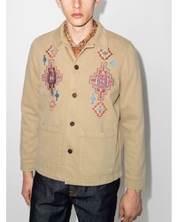 Nudie Jeans Barney Embroidered Shirt Jacket