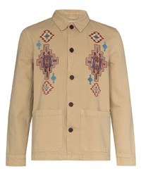 Nudie Jeans Barney Embroidered Shirt Jacket