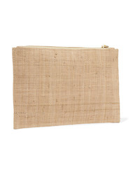 Kayu Wifey Embroidered Woven Straw Pouch