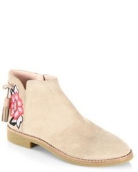 Kate Spade New York Embroidered Suede Boots