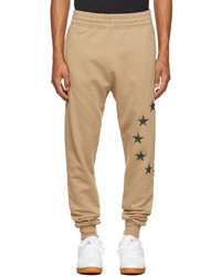 Tan Embroidered Sweatpants