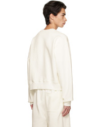 Recto Off White Embroidered Sweatshirt