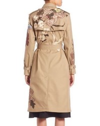 Valentino Embroidered Trench Coat