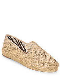 Caldwell Cork Leather Espadrille Smoking Slippers