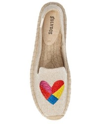 Soludos Heart Embroidered Espadrille