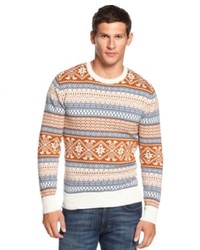 American Rag Sweater Fair Isle Crew Neck Sweater