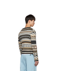 Lanvin Beige Jacquard Sweater