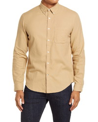 Club Monaco Slim Fit Solid Flannel Shirt