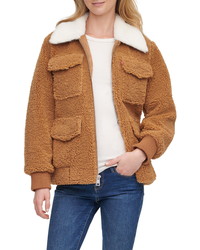 Levi's Faux Fur Collar Fleece Jacket