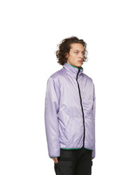 John Elliott Reversible Brown And Purple Polar Fleece Jacket