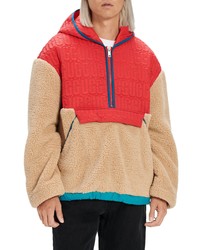 UGG Iggy Fleece Half Zip Hooded Pullover