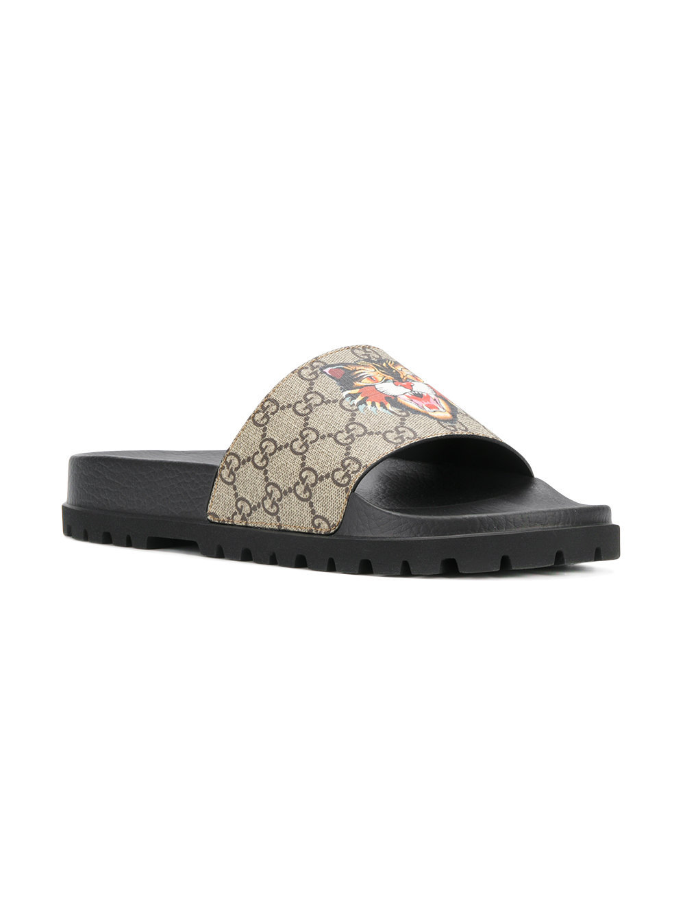 angry cat gucci slides
