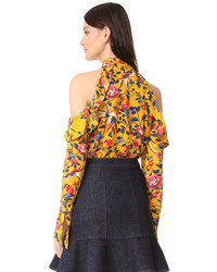 Tanya Taylor Floral Adrienne Top