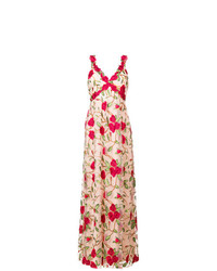 Alice + Olivia Aliceolivia Floral Embroidered Gown