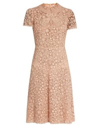 RED Valentino Redvalentino Floral Lace Short Sleeved Dress