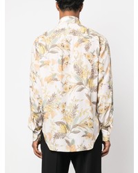 Tom Ford Floral Print Long Sleeved Shirt