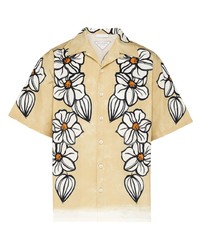 Prada Floral Print Short Sleeve Shirt
