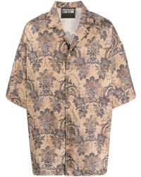 VERSACE JEANS COUTURE Floral Print Short Sleeved Shirt