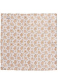 Eton Floral Print Silk Pocket Square
