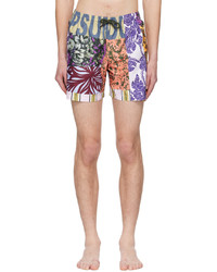 Dries Van Noten Multicolor Print Swim Shorts