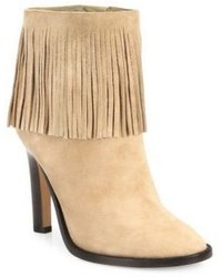 Joie Cambrie Fringe Suede Booties