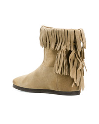 Twin-Set Fringed Ankle Boots