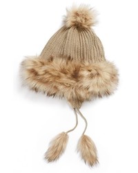 BP. Faux Fur Trapper Hat Natural One Size