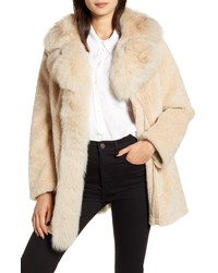 Derek Lam 10 Crosby Genuine Shearling Fox Fur Coat