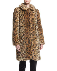 Alice + Olivia Kinsley Faux Fur Oversized Long Coat