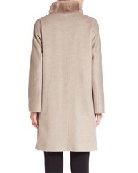 Cinzia Rocca Mink Fur Wool Coat