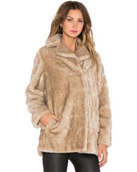 Kate Spade New York Blonde Mink Faux Fur Coat