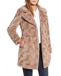 Kenneth Cole New York Textured Faux Fur Coat