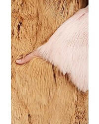 Calvin Klein 205w39nyc Colorblocked Suri Alpaca Fur Coat