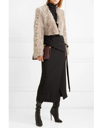 Ann Demeulemeester Cropped Shearling Jacket