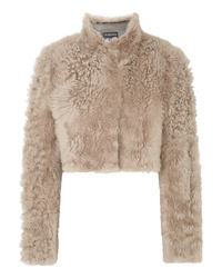 Ann Demeulemeester Cropped Shearling Jacket