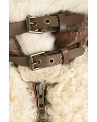 Polo Ralph Lauren Lamb Leather And Shearling Vest